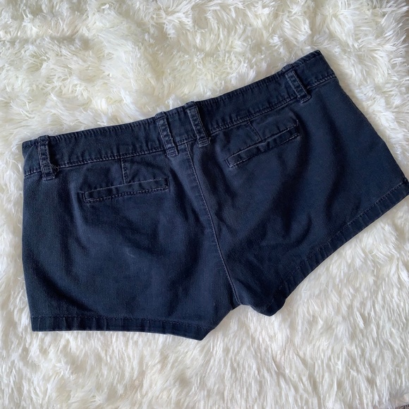 Abercrombie & Fitch Navy Blue Stretch Shorts Size - Picture 4 of 5